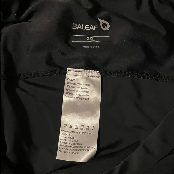 Women's 2XL Padded Bike Shorts Baleaf Cycling Padded Shorts Black XXL - Picture 3 of 6